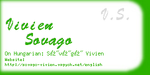 vivien sovago business card